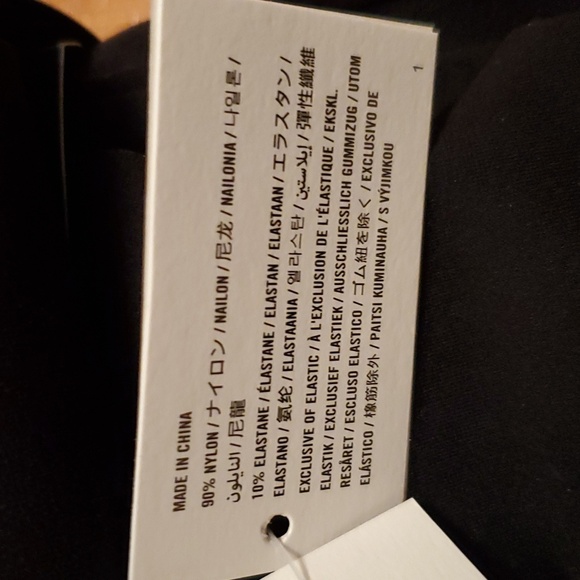 NWT Abercrombie & Fitch black tights. Women size M/L - Picture 6 of 6